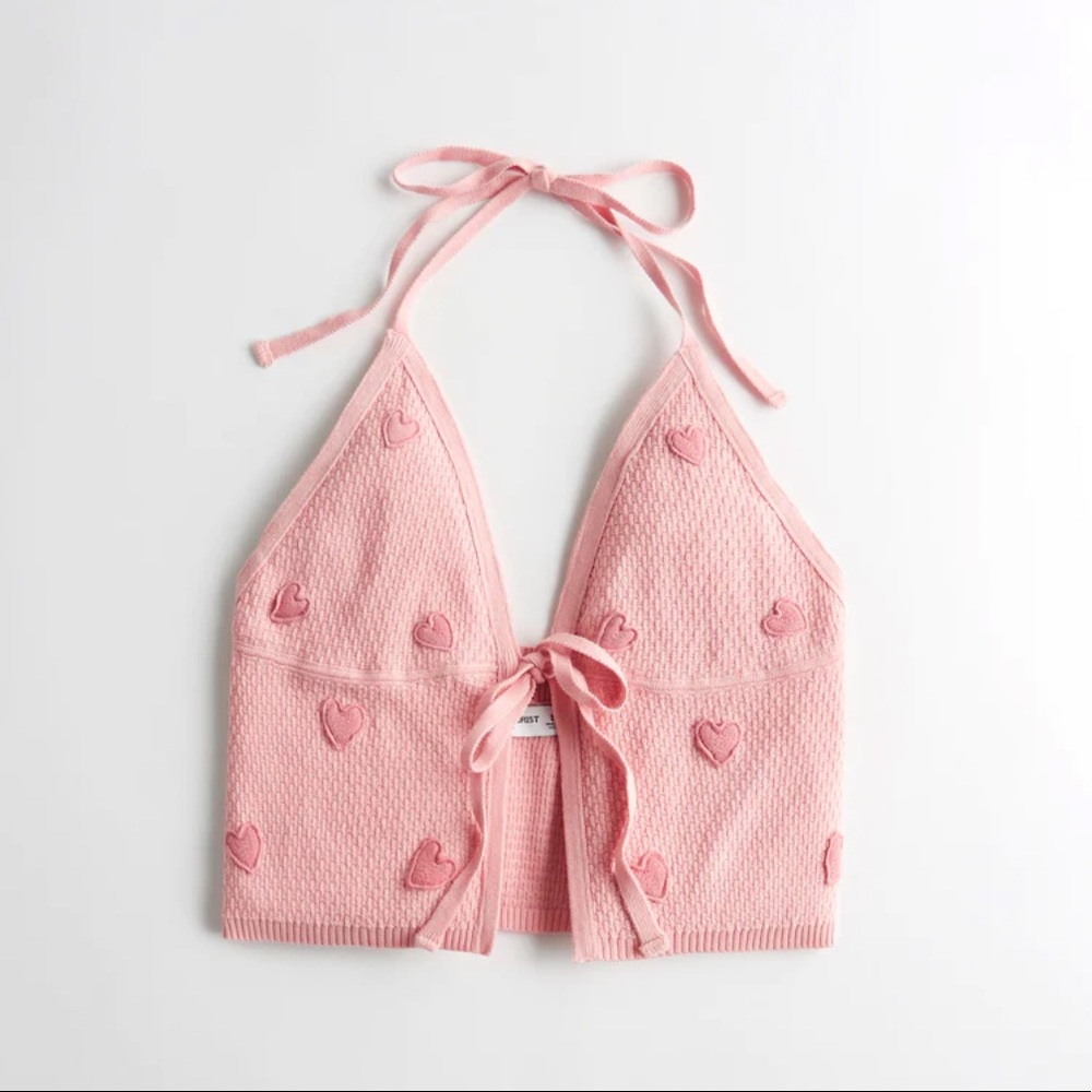 Pink halter top
